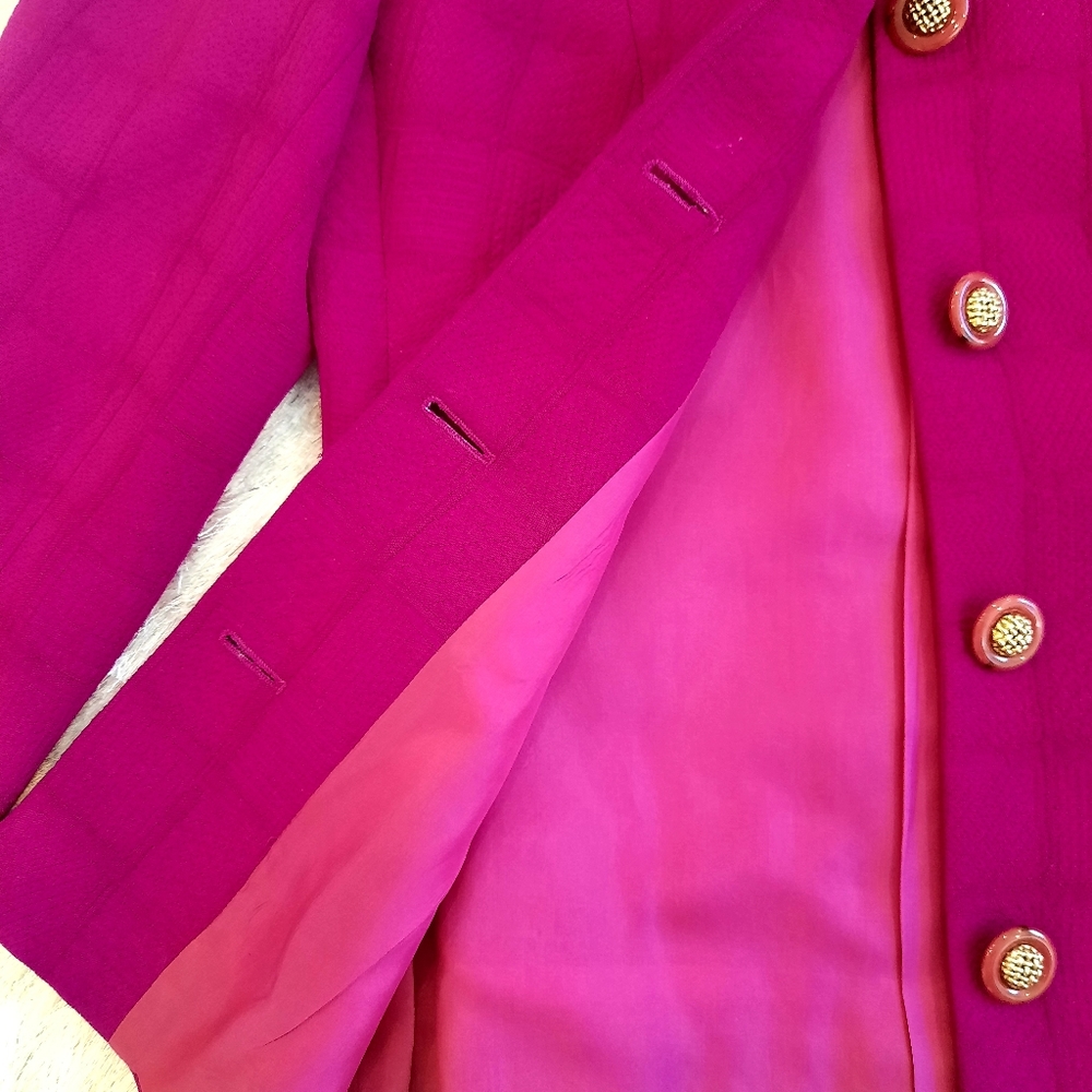 Valentino Viva Magenta Vintage Suit Jacket - Picture 9 of 13